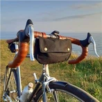 Vintage Canvas Bike Panniers jalgratta juhtraudkott